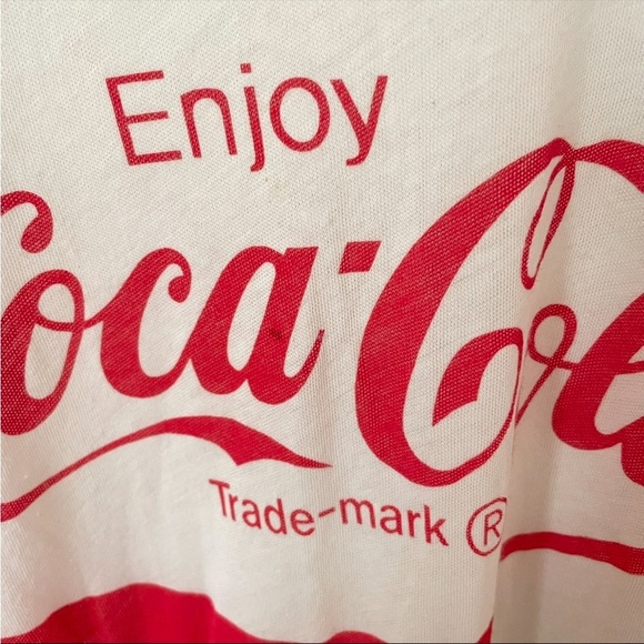 Wildfox Enjoy Coca Cola Sunny Morning Oversized Graphic Tee Size Large - Picture 7 of 9